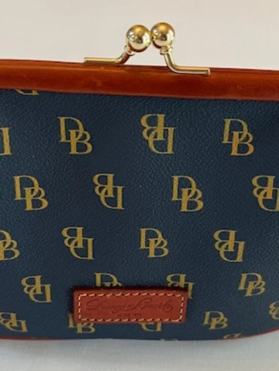 DOONEY & BOURKE | Gretta Framed Navy Blue Coin Purse-Like NEW - Picture 3 of 7